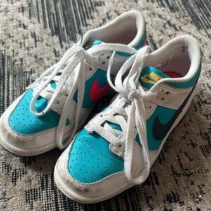 Nike Kids' Teal and White Sneakers